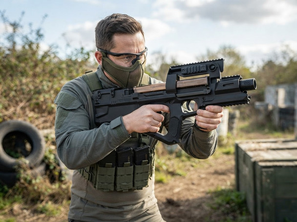 EMG Strike Industries SI-90 AEG Bullpup Airsoft Rifle in Black