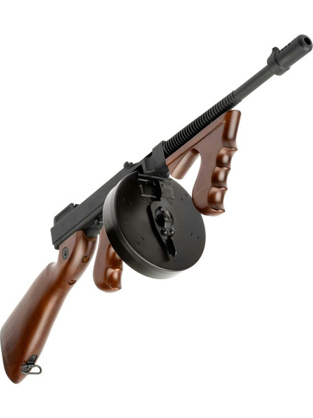 Cybergun Thompson M1928 "Chicago Typewriter" AEG Airsoft Rifle in Wood