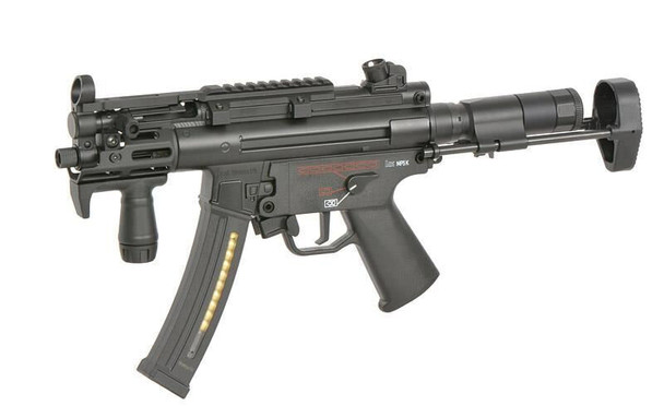 H&K MP5 RIS Full Metal AEG Airsoft Rifle with Eshooter ETU GEN-2 in Black (CM041L)