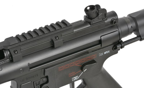 H&K MP5 RIS Full Metal AEG Airsoft Rifle with Eshooter ETU GEN-2 in Black (CM041L)