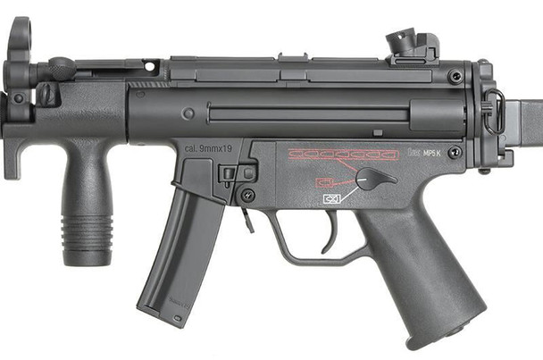 H&K MP5 PDW Full Metal AEG Airsoft Rifle with Eshooter ETU GEN-2 in Black (CM041PDW)