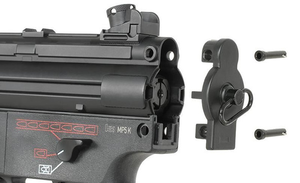 H&K MP5K Full Metal AEG SMG Airsoft Rifle with Eshooter ETU GEN-2 in Black (CM041K)