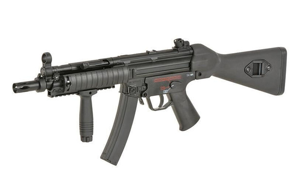 H&K MP5A4 RIS Full Metal AEG Airsoft Rifle with Eshooter ETU GEN-2 in Black (CM041B)