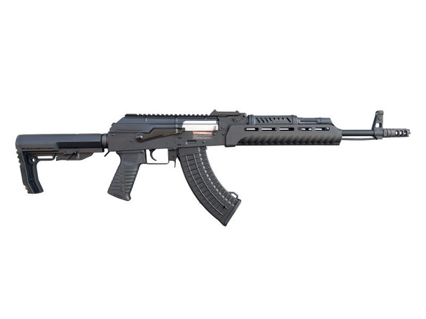 CYMA CM680G Platinum Tactical AK47 Airsoft Rifle with CQB M4 Stock in Black