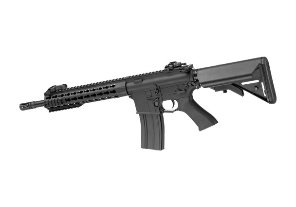 Cyma CM621 M4 Keymod Mosfet/QD Spring M4/AR15 Airsoft AEG Rifle with Adjustable Crane Stock in Black