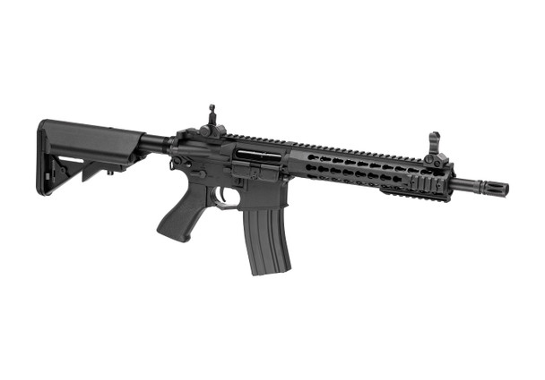 Cyma CM621 M4 Keymod Mosfet/QD Spring M4/AR15 Airsoft AEG Rifle with Adjustable Crane Stock in Black