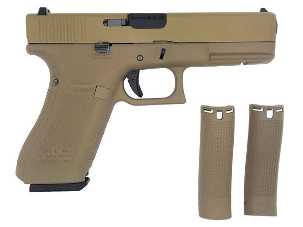 WE Tech EU17 Series Gen 5 Gas Blowback Airsoft Pistol in Desert Tan