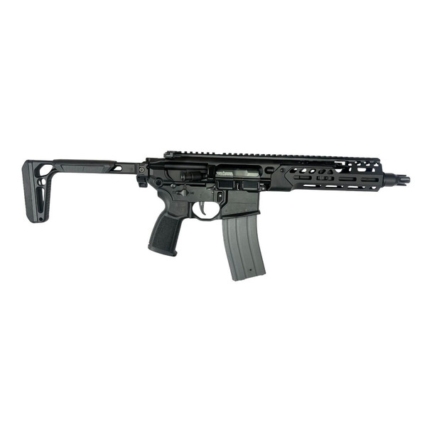 Well PRO WG10-8M MCX SMG Metal Gas Blowback MWS Airsoft Rifle with Side-Folding Stock in Black