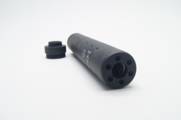 T&D Airsoft Silencer 14MM X 195MM X 35MM with Delta Force Design