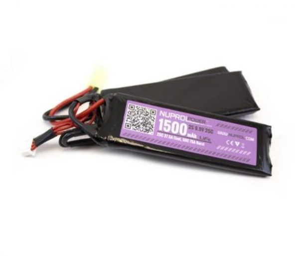 NP Power 1500mah 9.9v 25c Li-Fe Nunchuck Type