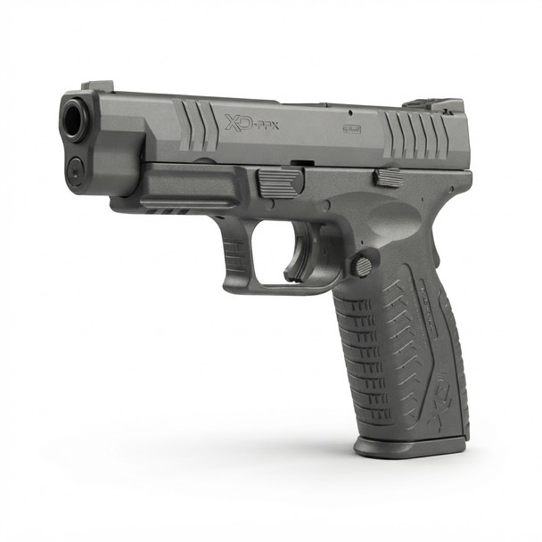 Tokyo Marui XDM-40 GBB Airsoft Pistol shown from the front-left angle on white