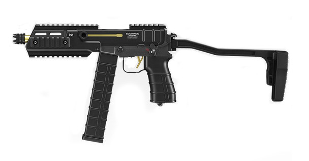 Tokyo Marui Scorpion Mod M Airsoft AEG Black and Gold SMG