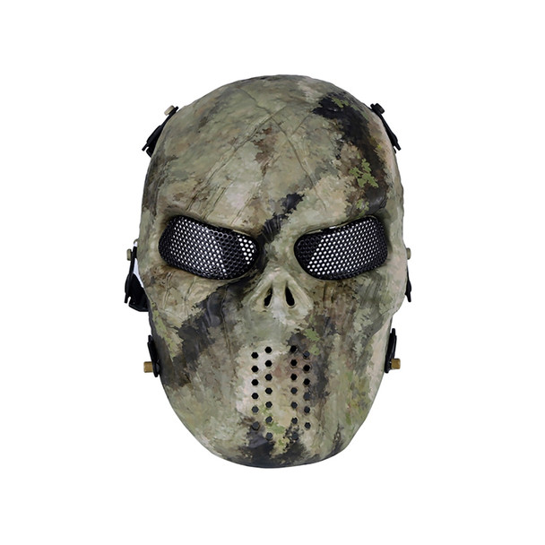Big Foot Tactical Skull Airsoft Mask with Mesh Eyes (A-TACS)