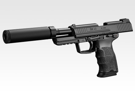 東京マルイ HK45 Tactical GBB ブラック Tokyo Marui HK45 Tactical GBB Pistol w/ Silencer Black
