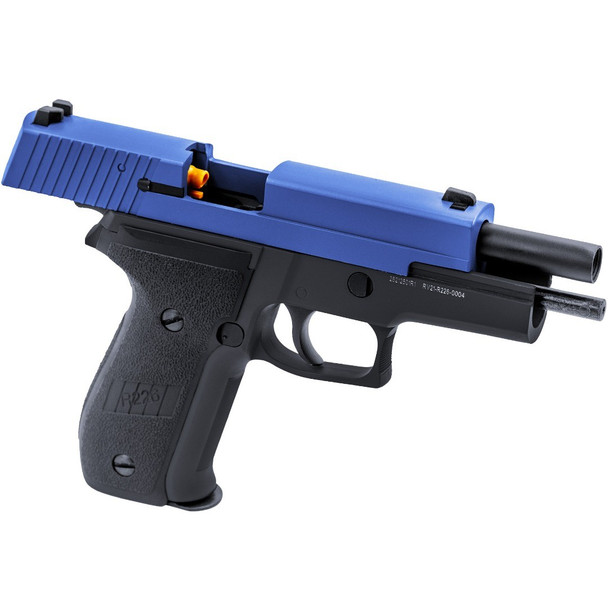 Raven R226 Sig Sauer P226 Non-Railed Dual Tone Airsoft Gas Blowback Pistol (Blue)