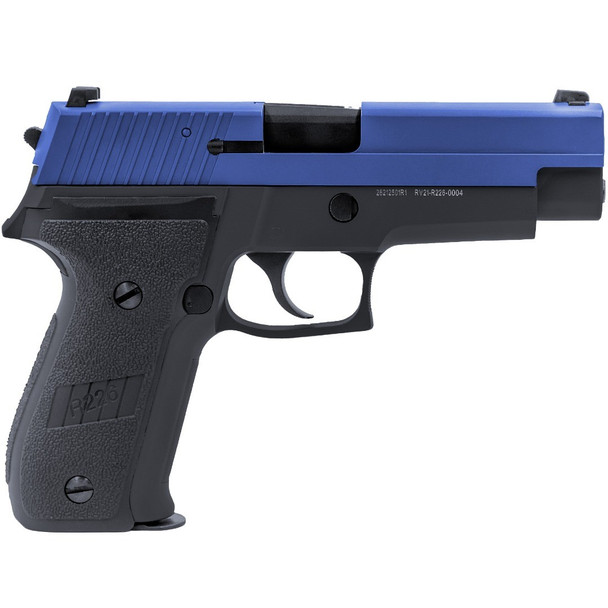 Raven R226 Sig Sauer P226 Non-Railed Dual Tone Airsoft Gas Blowback Pistol (Blue)