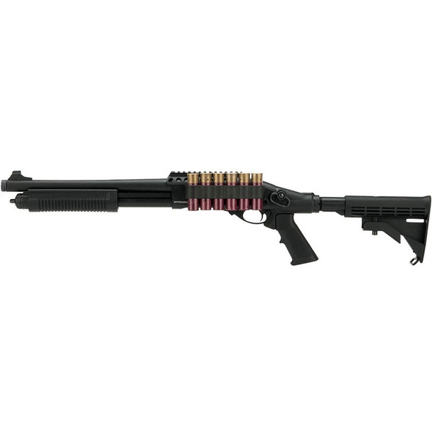 Golden Eagle M870 AR Tactical Tri-Shot Gas Pump Action Airsoft Shotgun Medium - Black