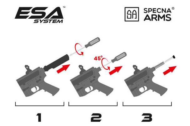 Specna Arms SA-C12 CORE™ M4 Airsoft Rifle in Black