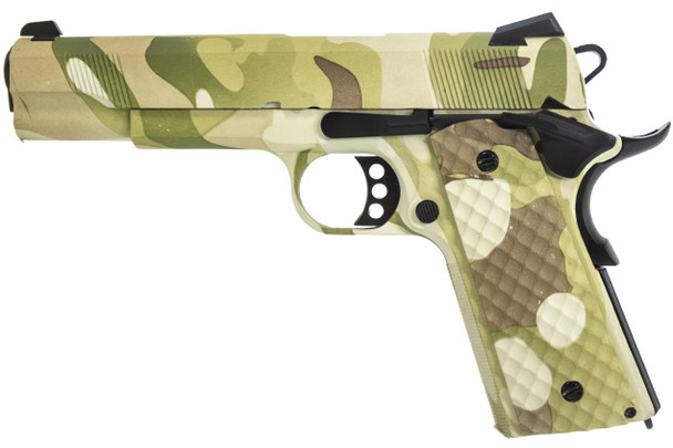 Raven M1911 MEU Gas Blowback Airsoft Pistol in Green Camo