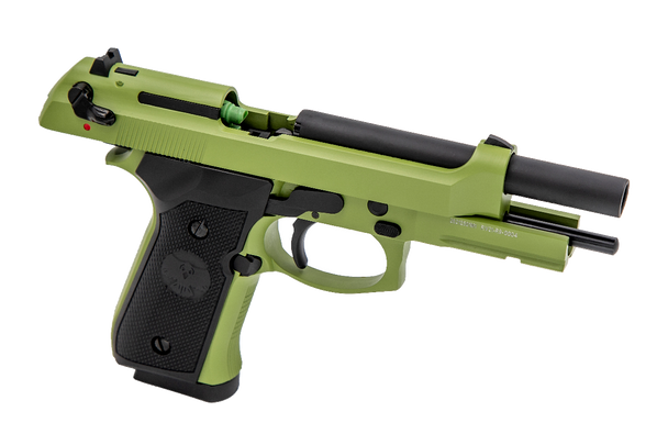 Raven R9 Replica M92 Gas Blowback Airsoft Pistol in Green