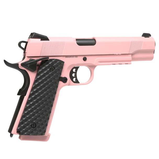 Raven M1911 MEU Gas Blowback Airsoft Pistol with Rail in Pink