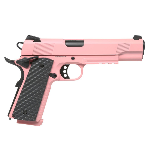 Raven M1911 MEU Gas Blowback Airsoft Pistol with Rail in Pink