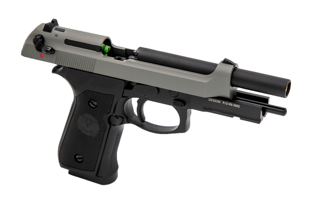 Raven R9 Replica M92 Gas Blowback Airsoft Pistol in Grey