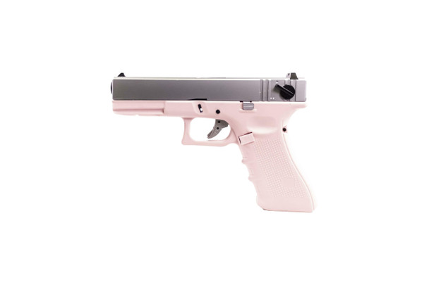 Raven EU18 Gas Blowback Airsoft Pistol in Pink & Silver