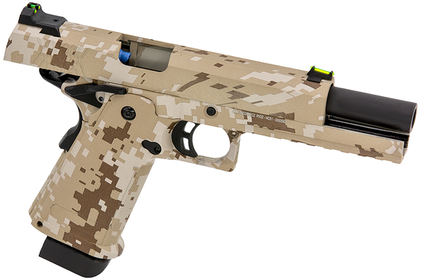 Raven HYDRO Hi Capa 5.1 Gas Blowback Airsoft Pistol in Digital Desert