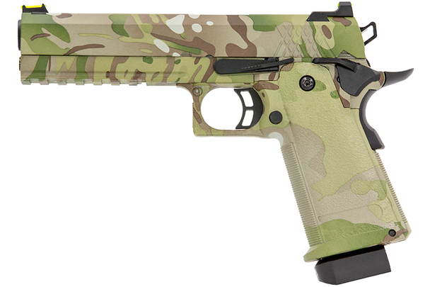 Raven HYDRO Hi Capa 5.1 Gas Blowback Airsoft Pistol in British Terrain Pattern (BTP) Camouflage