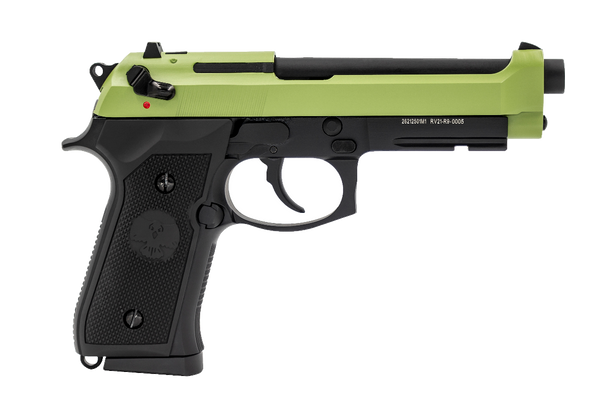 Raven R9 Replica M92 Gas Blowback Airsoft Pistol in Black & Green