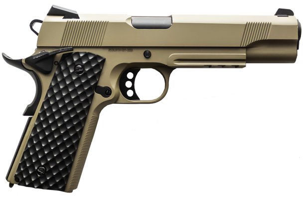 Raven M1911 MEU Railed Gas Blowback Pistol in Tan (RGP-02-09)