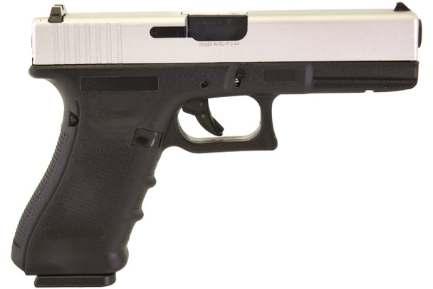 Raven EU17 Gas Blowback Airsoft Pistol in Black & Silver
