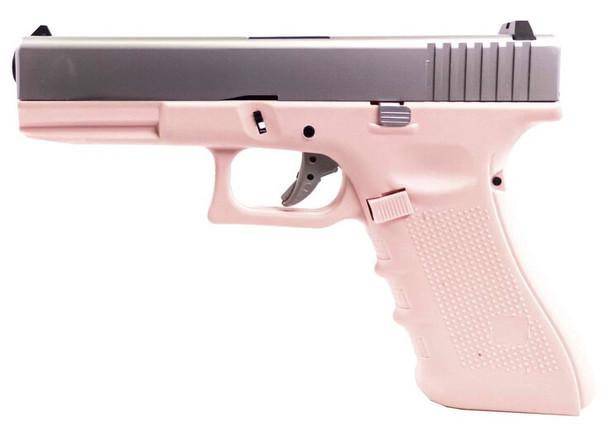 Raven EU17 Gas Blowback Airsoft Pistol in Pink & Silver