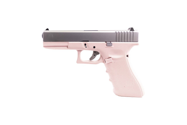 Raven EU17 Gas Blowback Airsoft Pistol in Pink & Silver