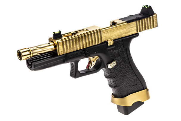 Vorsk EU17 Tactical Gas Blowback Airsoft Pistol in Gold