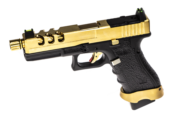 Vorsk EU17 Vented Gas Blowback Airsoft Pistol in Gold