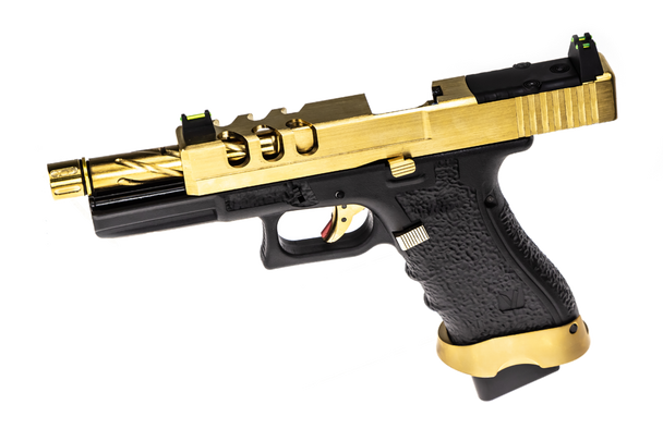 Vorsk EU17 Vented Gas Blowback Airsoft Pistol in Gold