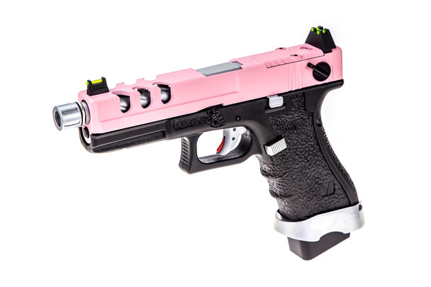 Vorsk EU18 Vented Gas Blowback Airsoft Pistol in Pink