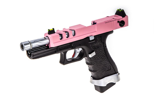 Vorsk EU18 Vented Gas Blowback Airsoft Pistol in Pink