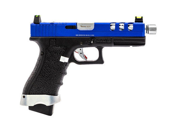 Vorsk EU17 Vented Gas Blowback Airsoft Pistol in Blue