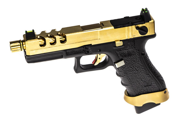Vorsk EU18 Vented Gas Blowback Airsoft Pistol in Gold