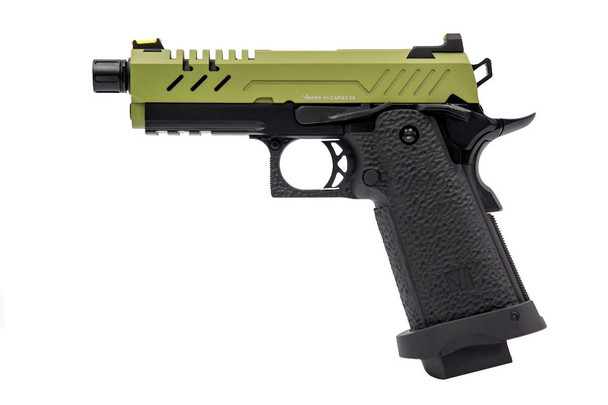 Vorsk Hi-Capa 3.8 Pro Gas Blowback Airsoft Pistol in Green