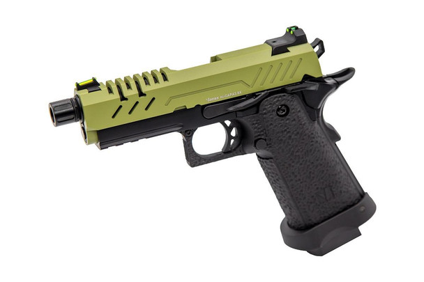 Vorsk Hi-Capa 3.8 Pro Gas Blowback Airsoft Pistol in Green