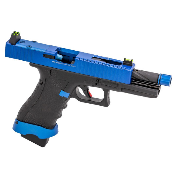 Vorsk EU8 Tactical Gas Blowback Airsoft Pistol in Blue