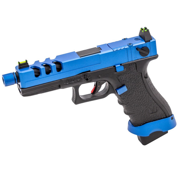 Vorsk EU8 Vented Gas Blowback Airsoft Pistol in Blue