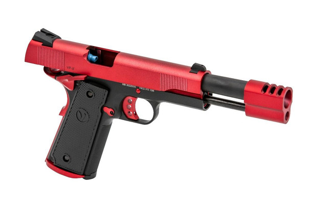 Vorsk VG-X Custom 1911 MEU Gas Blowback Airsoft Pistol in Red