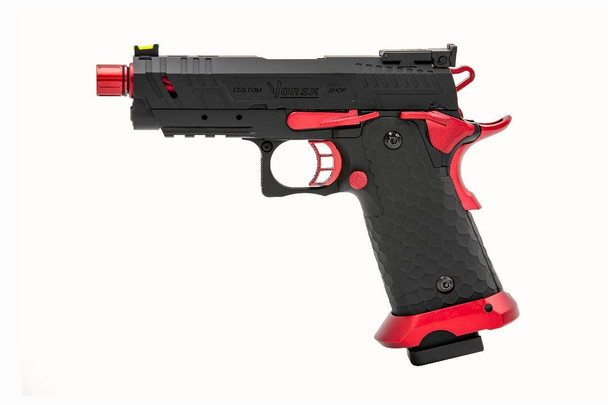 Vorsk CS Hi Capa Vengeance Compact Gas Blowback Airsoft Pistol in Red & Black