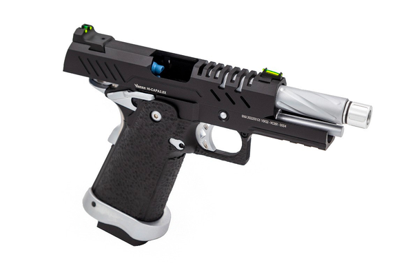 Vorsk Hi-Capa 3.8 Pro GBB Airsoft Pistol (Black & Silver)