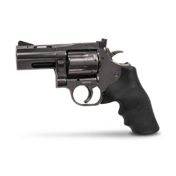 ASG Dan Wesson 2.5" Airsoft Revolver Co2 in Steel Grey, left-side view on white background